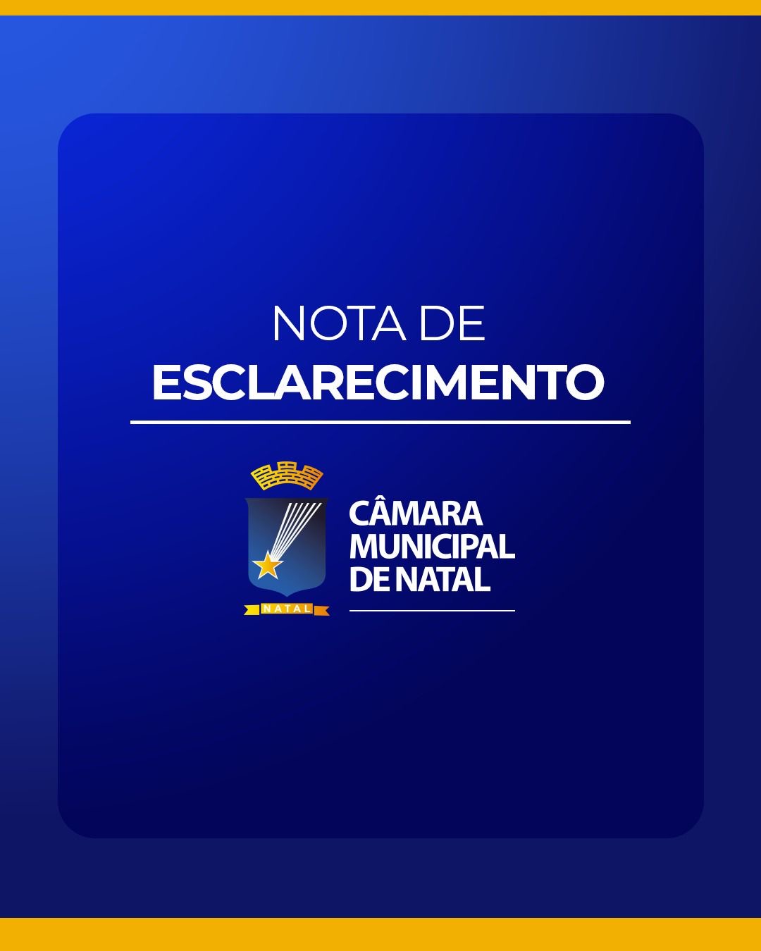 Nota de esclarecimento